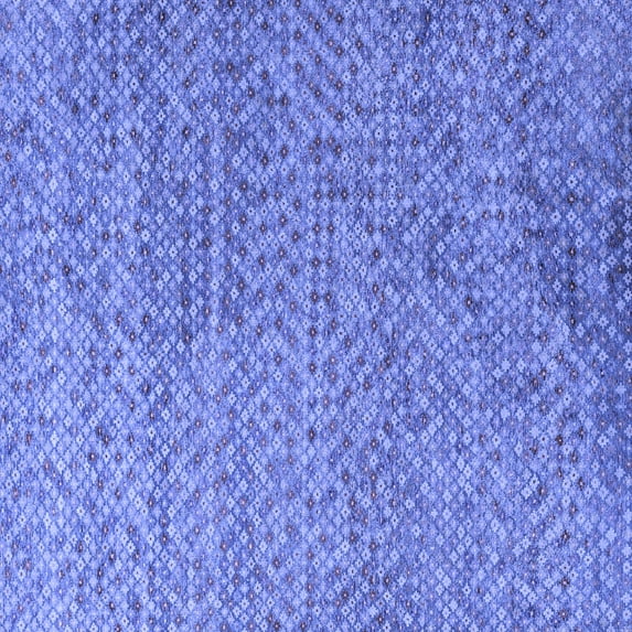 Ahgly Company Indoor Square Abstract Blue Modern Area Rugs, 3' Square