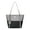 Gray, variant on Women's PU Leather Tote Bag Large Capacity Shoulder Purse with Zipper Pocket, 16x12x4in Work Travel Handbag in Blue