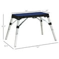 thumbnail image 3 of DURHAND Banc de Travail Portable 4 en 1, Table de Travail Pliante, Échafaudage, Chariot et Liane avec Hauteur Réglable et Plateau Réversible, 3 of 10