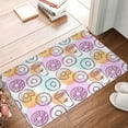 thumbnail image 5 of Haiem Donuts and Coffee Front Door Mat Indoor Outdoor Entrance, Waterproof All-Season, All-Weather Doormat, Durable Flannel Fabric, Fade Resistant, Low Profile, 16x24in, 5 of 9