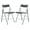 Transparent Black, variant on Menno Transparent Folding Chair – Lightweight Foldable Plastic Chair for Indoor & Outdoor Use, No Assembly Required, Ideal for Parties, Events, and Outdoor Gatherings in Transparent Black Set of 2