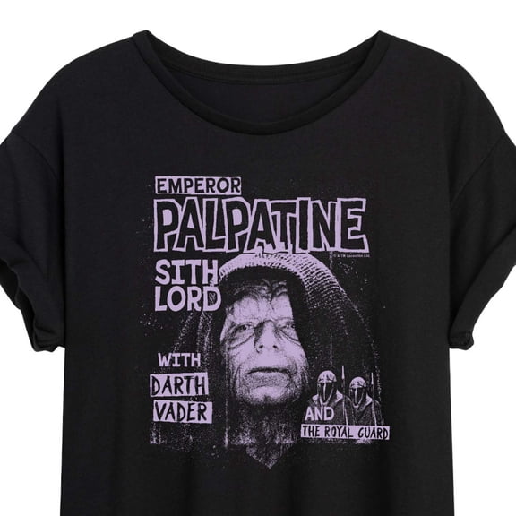 Star Wars - Palpatine - Juniors Oversized Graphic T-Shirt