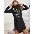 thumbnail image 3 of Arshiner Girls Nightgowns Long Sleeve Print Pajamas Nightdress for Kids Soft Sleep Wear Nighties, 3 of 6