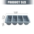thumbnail image 5 of HannLk Plastic Cutlery Drawer Organiser with Four Compartments Cutlery Storage Tray, 5 of 15