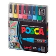 Uni POSCA PC3M Paint Markers, Fine Point Marker Tips (0.91.3mm), Assorted Ink, 8 Count