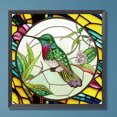 thumbnail image 1 of Pintura de diamante 5D DIY Parcial Forma especial Taladro Pájaro Vidrieras Arte para el hogar JShteea El nuevo, 1 of 9