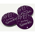 thumbnail image 3 of Inkdotpot Let Love Sparkle Wedding Bottle Tag Real Silver Foil Favor Hang Tags Pack Of 100, 3 of 6