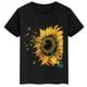 thumbnail image 3 of Ropa infantil con estampado de abejas, camisetas negras de manga corta de verano para niños, camisetas de algodón personalizadas para niños y niñas, 3 of 5