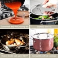 thumbnail image 4 of All-Clad FUSIONTEC 7-Quart Natural Ceramic Soup Pot with Steel Core and Lid, Rose Quartz, Dishwasher Safe, Oven and Induction Compatible, 4 of 5