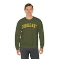 thumbnail image 6 of Croissant Sweatshirt Gifts Crew Neck Shirt Long Sleeve Unisex, 6 of 7