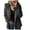 Black, variant on Towmus Winter Fleece Jacket Women Sherpa Coat Plus Size Fuzzy Hoodie Sweatshirt Trendy Lightweight Zip Up Warm Soft Winter Coats