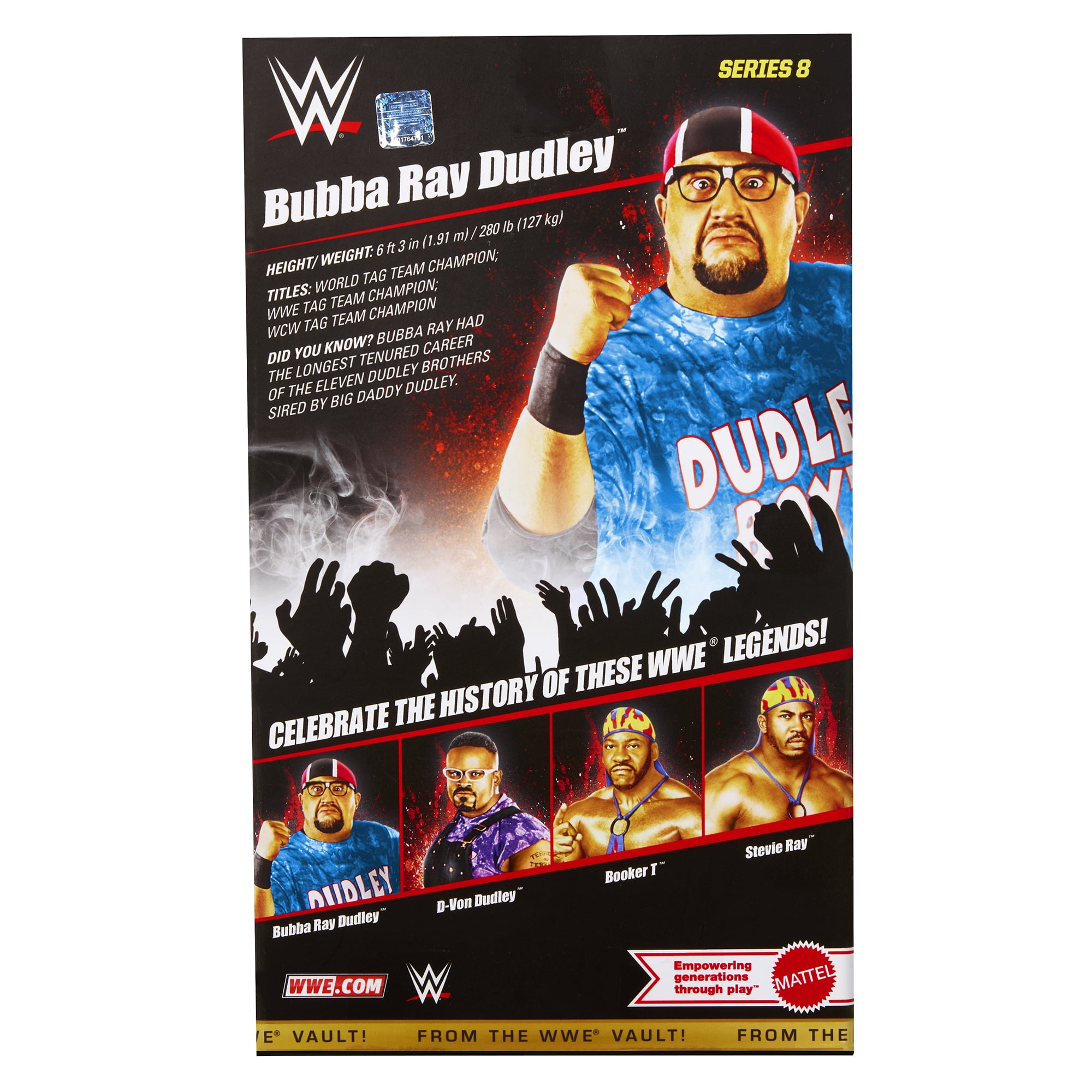 (ECW) Bubba Ray Dudley - WWE From the Vault Ringside Exclusive Series 8 Mattel WWE Toy Wrestling Action Figure