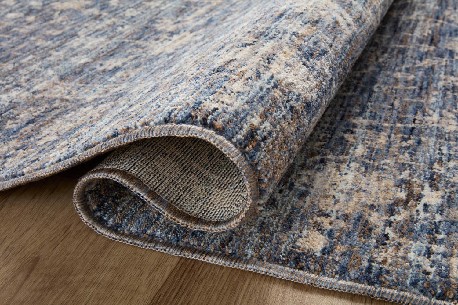 Loloi Sorrento Midnight / Natural 7'-10" x 7'-10" Round Area Rug
