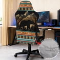 thumbnail image 3 of Jeiento Southwest Aztec Bear Gaming Chair Covers Stretchable Rotating Desk Chair Protector Cover with Armrest Cover, Washable Game Chairs Slipcovers, 3 of 7
