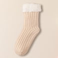 thumbnail image 5 of Yuanlong Womens Crew Slipper Socks Lined Non Floor Socks With Grips Thick Warm Winter Indoor Cozy House Socks, 5 of 5