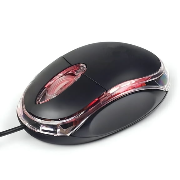 GJX USB Wired Mouse, Ergonomic Corded Mouse with LED Light for Laptop, PC, Desktop, Mac, Notebook, Computer