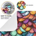thumbnail image 2 of Yayeee Dish Drying Mat for Kitchen Counter 16"x18" Microfiber Absorbent Pad, Vibrant Dragon Scales Pattern, 2 of 7