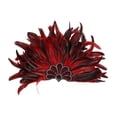 thumbnail image 3 of Tocado de plumas para mujer, accesorio fotográfico, tocado de carnaval para festivales de Halloween rojo, 3 of 8