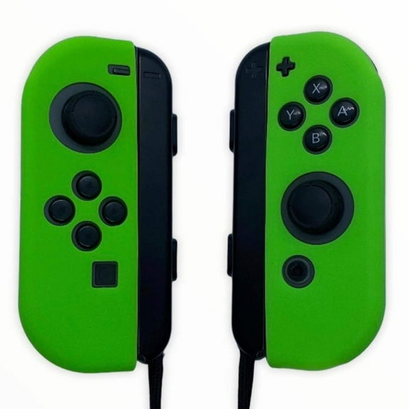 JenDore Lime Green Silicone Nintendo Switch Joy-con Protective Shell Covers