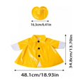 thumbnail image 3 of Porch Goose Raincoat 23 inch Yellow Rain Hat Set Water Repellent Two Piece Goose Clothes All Weather Outdoor Garden Statue Front Porch Yard Decor Gift, 3 of 6