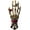 Red, variant on Gothic Halloween Skull Hand Brooch Pin for Women Men Punk Vintage Crystal Skeleton Tassel Chain Lapel Pins Dark Skull Brooches Sweater Suit Accessory