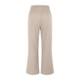 thumbnail image 4 of JJHGVB Long Trousers Athletic Workout Pants Summer Outfit Sweat Wear Wide Leg Pants cream pants Summer Casual Pants with Pockets Loose Casual Cozy Trousers Wide Leg Palazzo Beige XL, 4 of 9