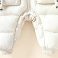 thumbnail image 5 of Winter Padded Snowsuit foe Boys Girls Cute Koala Ear Hooded Jumpsuit Long Raglan Sleeve Quilted Warm Outfits, 5 of 6