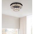 thumbnail image 3 of Monroe 22 inch LED double flush mount in black, 3 of 9