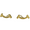 gold, variant on Smile Stud Earrings a partnership with Operation Smile. gold