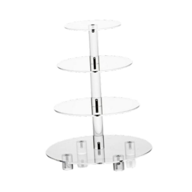 Soporte para cupcakes de varios niveles, decorativo, versátil, para exhibición de postres, bandeja para servir Ronda 4 Tier