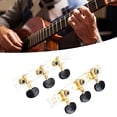 thumbnail image 1 of Machine Head Tuners, Simple Appearance Guitar Tuning Pegs 2PCS Triple Replacement Parts  For Classical Acoustic Guitars, 1 of 8