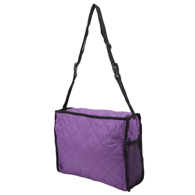 Wheelchair Bag, Durable Waterproof Wheelchair Hanging Storage Bag Large Capacity For Scooter Purple