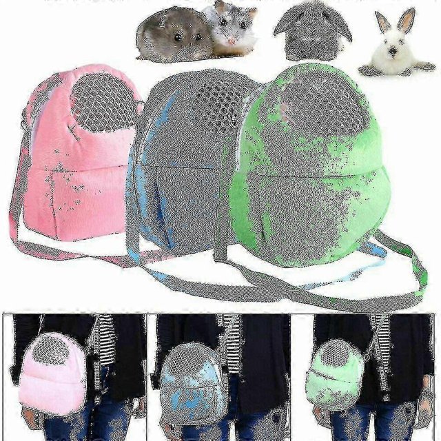 Small Pet Backpack Rabbit Cage Hamster Chinchilla Portable Travel Warm Cute Bags Cages Guinea Pig Carry Pouch Breathable Bag
