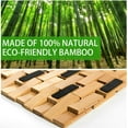 thumbnail image 4 of Natural Bamboo Bath Mat, Wooden Door Mat Kitchen Floor Bath Rug, Bathroom Shower and Tub Mats, Wooden Bath Mat for Shower, Bath, Spa Or Sauna (16 x 24 Inch), 4 of 7