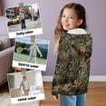 thumbnail image 6 of Xixirimido Pinecone Forest Camo Printed Hoodies for Girls Boys Zip Up Hoodie Sweatshirt Teen Lightweight Fall Winter Jacket Casual Long Sleeve Pullover Top for 6-8 Years, 6 of 7