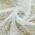 thumbnail image 4 of White Lace Curtains Long 2 Panels Set Vintage French Floral Sheer Curtains for Living Room Bedroom Rod Pocket Light Filtering Crochet Edges Window Treatments Drapes, 4 of 9