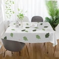 thumbnail image 5 of SKYSONIC 60"x108" Square Tablecloth with Blown Leaves Prints, Anti-Wrinkle and Smooth Table Cloth for Kitchen/Home Party Decoration, 5 of 7