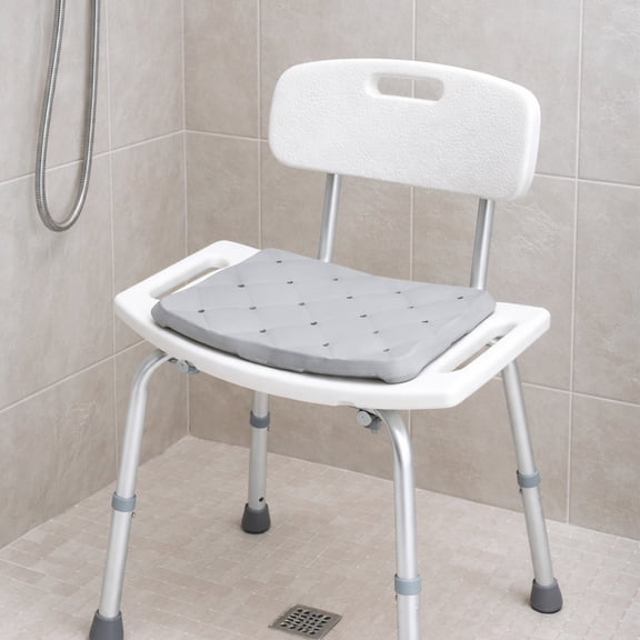 DMI Padded Foam Bath Seat Cushion, Waterproof & Slip-Resistant for Shower Chairs & Transfer Benches, FSA/HSA Eligible