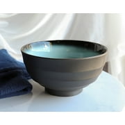 Pack Of 5 Ceramic Zen Blue Donburi Noodles Cereal Rice Soup Dinner Bowls 38oz