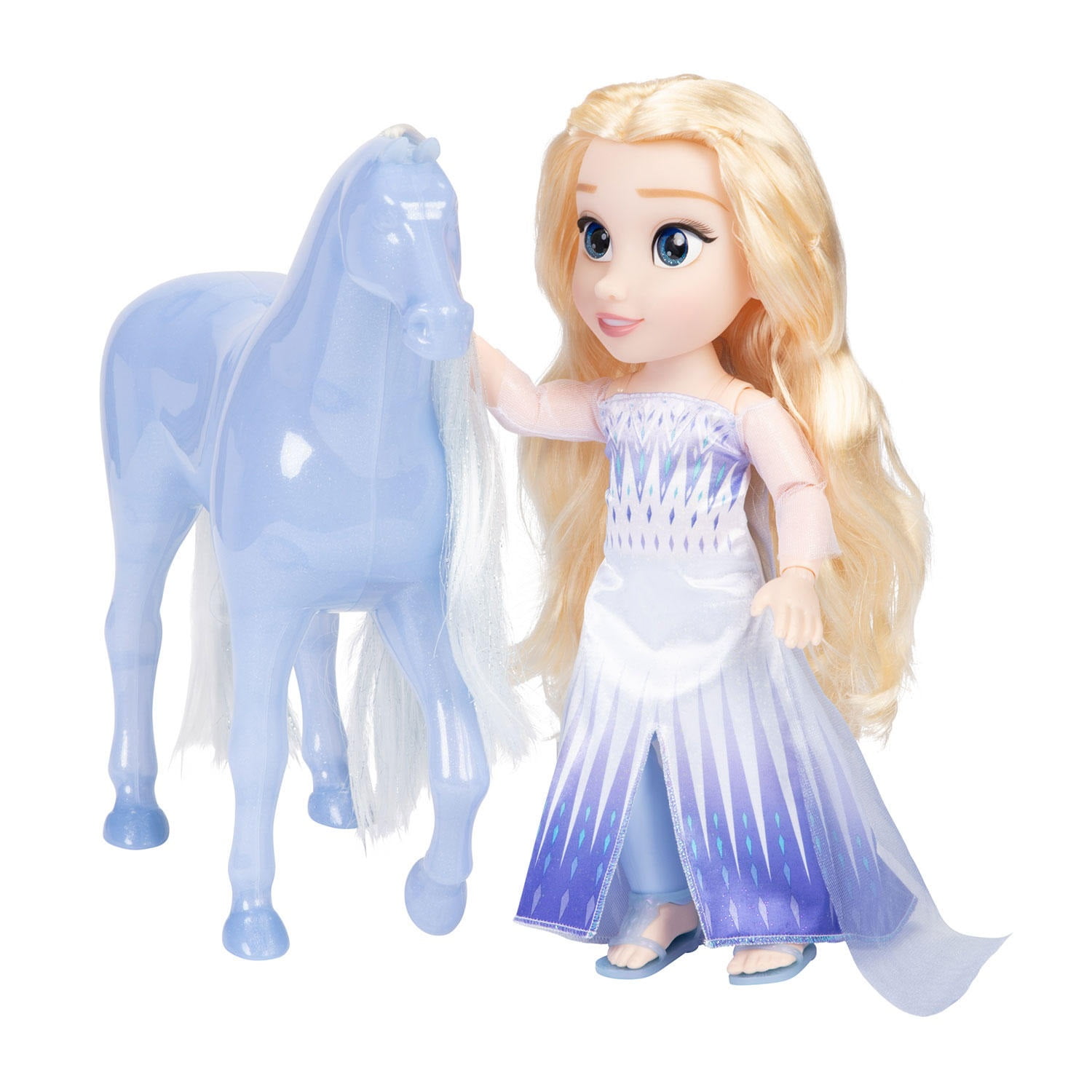 Free Shipping Jakks 22423 Disney s Frozen Elsa The Snow Queen Articulated Toddler Doll W Water Nokk Walmart Walmart