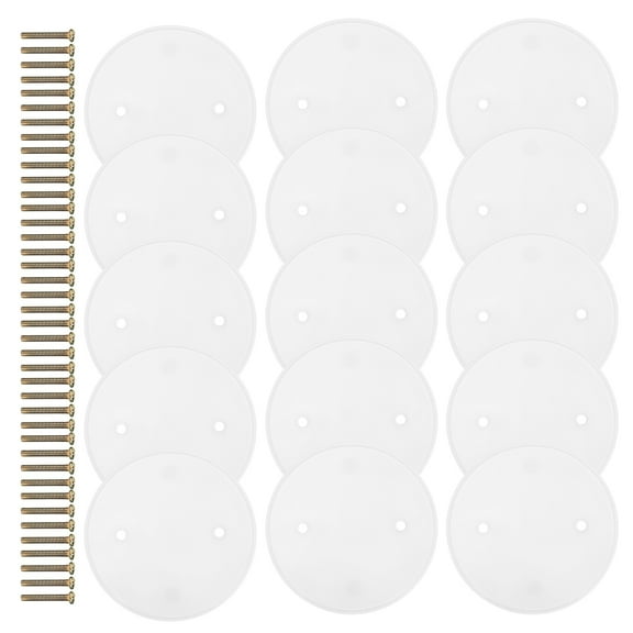 Raindrops 20pcs Ceiling Light Plate Round Protection Covers Outlet Covers For Ceiling Electrical Box Outdoor Receptacle Covers With Screws