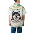thumbnail image 5 of Alaskan Malamute Mother Book Lover Living That Dog Mom Life Happy Mother's Day Hawaiian Shirt Breathable Summer Unisex Merch Alaska Mal Dog Lovers Gifts - 03004, 5 of 6
