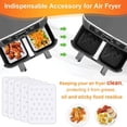 thumbnail image 4 of Stainless Steel Air Fryer Grill Rack with Silicone Mat Reusable Air Fryer Rack Accessories for Air Fryer Oven Roasting Kitchen, 4 of 9