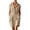 Khaki, variant on Women's Sleeveless Button Down Romper Shorts Stand Collar Elastic Waist Loose Short Jumpsuits Y2K Overalls with Pockets for Casual Summer Purple