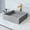 Gray, variant on VIGO Alhambra Gothic Gray Concreto Stone 15 in. L x 15 in. W x 5 in. H Square Vessel Bathroom Sink