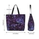 thumbnail image 5 of Balery Lilac Bolsa Tote Estilo Estético con Cremalleras, Bolsa de Hombro, Bolsa de Compras Grande y Plegable, 5 of 8