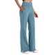 thumbnail image 1 of Pantalones de Cintura Elástica para Mujeres Deporte Casual Color Sólido Botón de Moda Bolsillo Pantalones de Yoga, 1 of 5