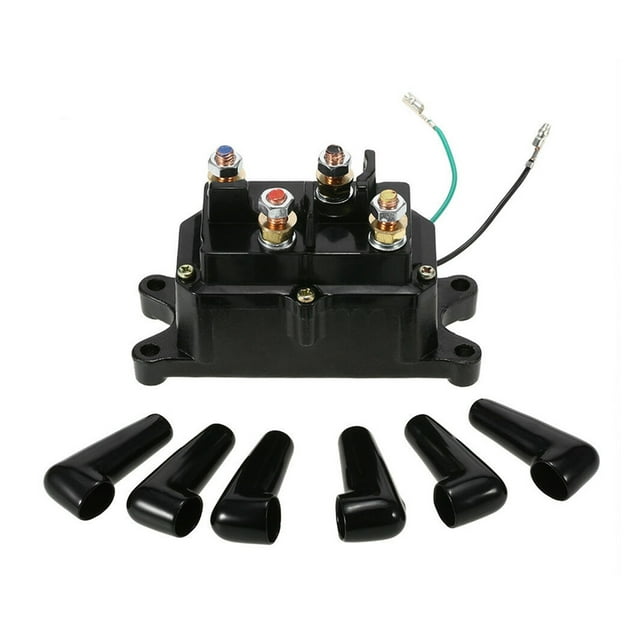 12V 250/400A Winch Remote Contactor Winch Control Solenoid Relay Twin Wireless Remote Recovery Car Motorcycle Accessories ,Wireless Control