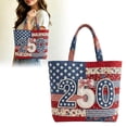 thumbnail image 2 of Large Capacity Handbag for Women Patriotic Tote Bag with Shoulder Strap Travel Gym Beach Shopping Carry on Bags 250 Years Anniversary Independence Day Gift, 2 of 6