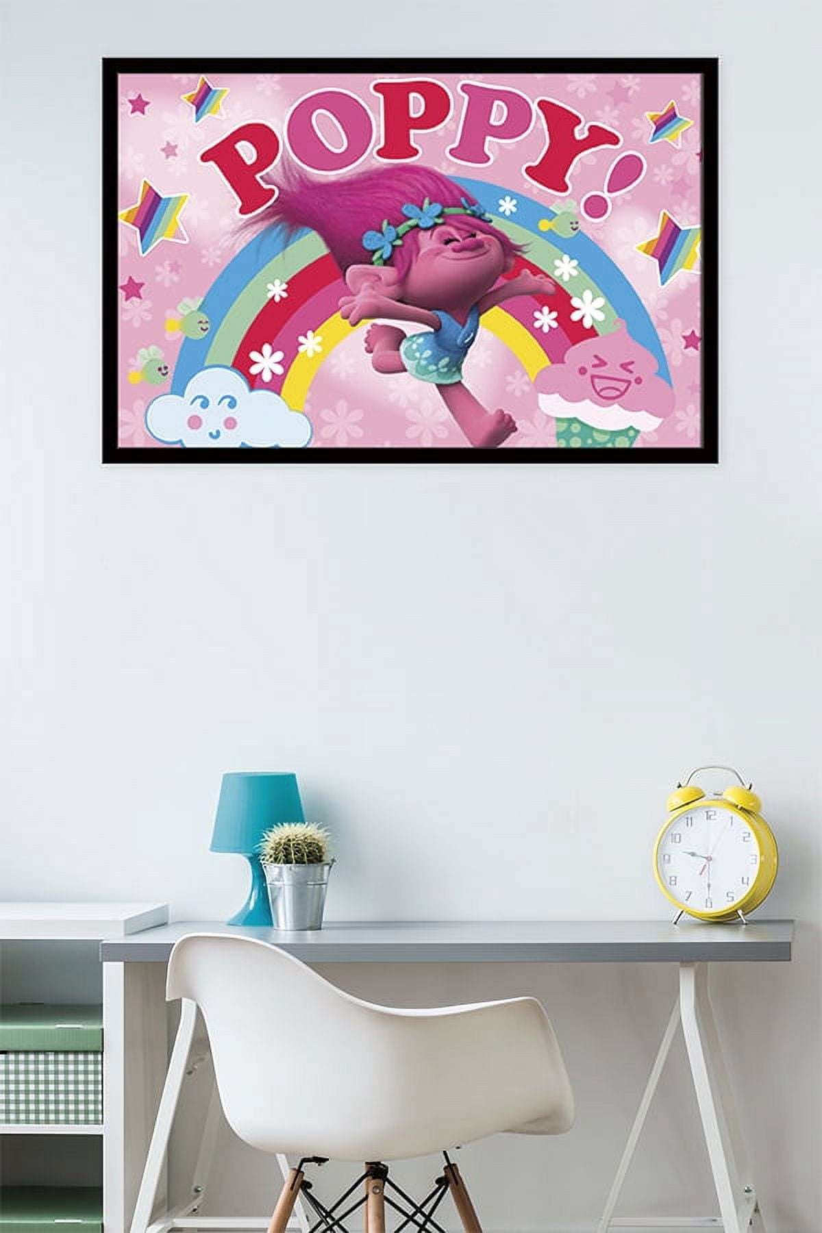 DreamWorks Trolls - Poppy Wall Poster, 22.375" x 34", Framed